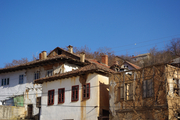 village de Janjevo Kosovo - maisons dans village village de Janjevo Kosovo