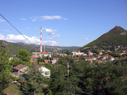 Zvecan vue de la chemine usine Trepca